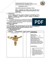 ESP. TEC. Aspersores y Tripode