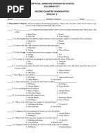 2nd Quarter Exam in English 9