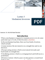 Lecture 3 Mechanism Inversions