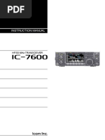 Instruction Manual: Hf/50 MHZ Transceiver