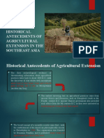 (Week 1) Historical Antecedents of Agricultural Extention in The Southeast Asia