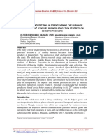 Position of Advertising in Strengthening The Purchase Decision of 21 Century Business Education Students On Cosmetic Products