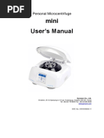 Micro Centrifuge Mini (GYROZEN) Service - Manual