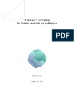 Fourier Analysis On Polytopes