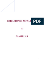 Emulsiones Asfalticas y Masillas