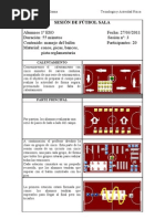 Sesión de Fútbol Sala
