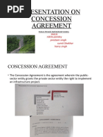 Presentation On Concession Agreement