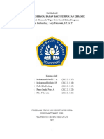 Makalah Kel 4 - BATU MARMER SEBAGAI BAHAN BAKU PEMBUATAN KERAMIK