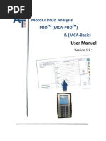 MCA User Manual Ver 1.3.1