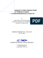 A Multi-Dimensional Two-Phase Eulerian Model For Sediment Transport - TwoPhaseEulerSedFoam (Version 1.0)