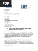 ACLU/CREW Letter To ICE