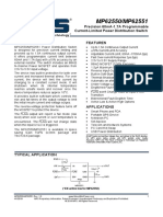 MP62550/MP62551: Precision 60mA-1.7A Programmable Current-Limited Power Distribution Switch