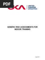 Risk Assessments - Indoor Training