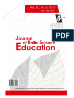 Journal of Baltic Science Education, Vol. 12, No. 6, 2013