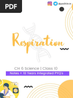 Padhle 10th - Respiration (Life Processes) Notes