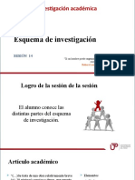 Sesión 14 Esquema de Investigación