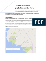 Request For Proposal Topographic/Property Line Surve: Project Description