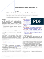 Water in Crude Oils by Coulometric Karl Fischer Titration: Standard Test Method For