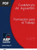 Cuaderno de Apuntes Formación para El Trabajo