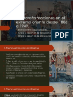 Las Transformaciones en El Extremo Oriente Desde 1886 A 1949.