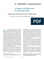 Prise en Charge de La Depression Chez La Persone Agée