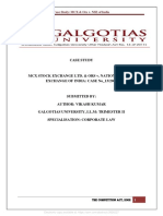 Case Study: Case Study: MCX & Ors v. NSE of India