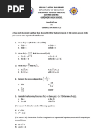 Gen Math Remedial Exam