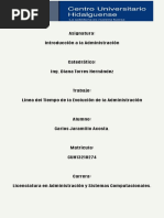 Linea Del Tiempo de La Evolucion de La Administracion