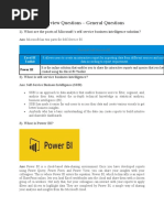 Power BI Interview Questions