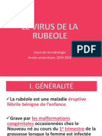 Le Virus de La Rubéole (1) Cours Microbiologie 4eme Année Pharmacie DR RADJI