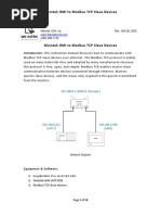 Weintek HMI To Modbus TCP Slave Devices