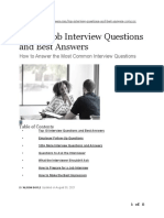 Top 10 Job Interview Questions and Best Answers