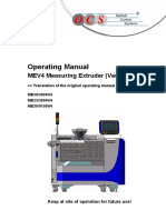 Operating Manual Extruder MEV4 (Rev1.0)