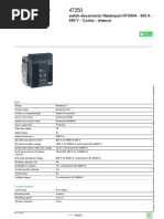 Product Data Sheet: Switch-Disconnector Masterpact NT08HA - 800 A - 690 V - 3 Poles - Drawout