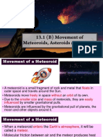 13.1 (B) Movement of Meteoroids, Asteroids and Comets