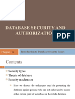 Chapter - 6 Database Security and Authorization