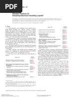 ASTM D923 Standard Practices For Sampling Electrical Insulating Liquids