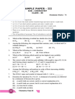 Sample Paper - Iii: General Instructions