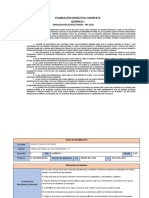 PLANEACIÓN DIDÁCTICA DEL 1ER, 2DO y 3er PARCIAL DE QUIMICA I ENERO-JULIO DEL 2022