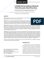 Describing The Health Service Delivery Network of An Urban Poor Area and A Rural Poor Area