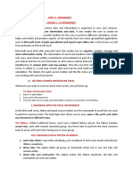 Unit 3: Speadsheet Lesson 1: 1.0 Speadsheet: 1.1 Getting Started Microscope Excel