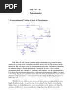 Potentiometer: 1. Construction and Working of Basic DC Potentiometer