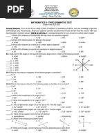 Mathematics 8 - Third Summative Test: Lawaan National High School