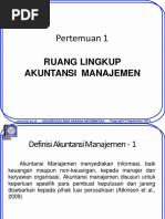 Pertemuan 1: Ruang Lingkup Akuntansi Manajemen