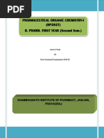 Pharmaceutical Organic Chemistry-I (BP202T) B. PHARM. FIRST YEAR (Second Sem.)