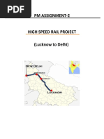 PM Assignment-2 High Speed Rail Project (Lucknow To Delhi)