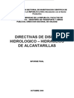 Directivas de Diseño Hidrológico - Hidráulico de Alcantarillas