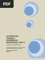 Accidente de Trabajo y Enfermedad Profesional Taller 2