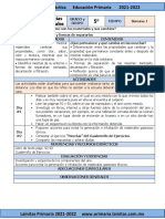 Febrero - 5to Grado Ciencias Naturales (2021-2022)