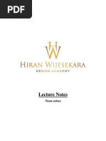 Lecture Notes 8 - Hiran Wijesekara Design Academy